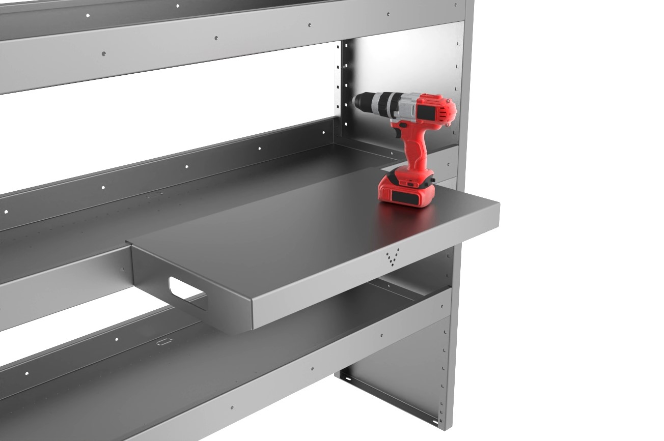 SHELF MOUNTED REMOVABLE SHELF