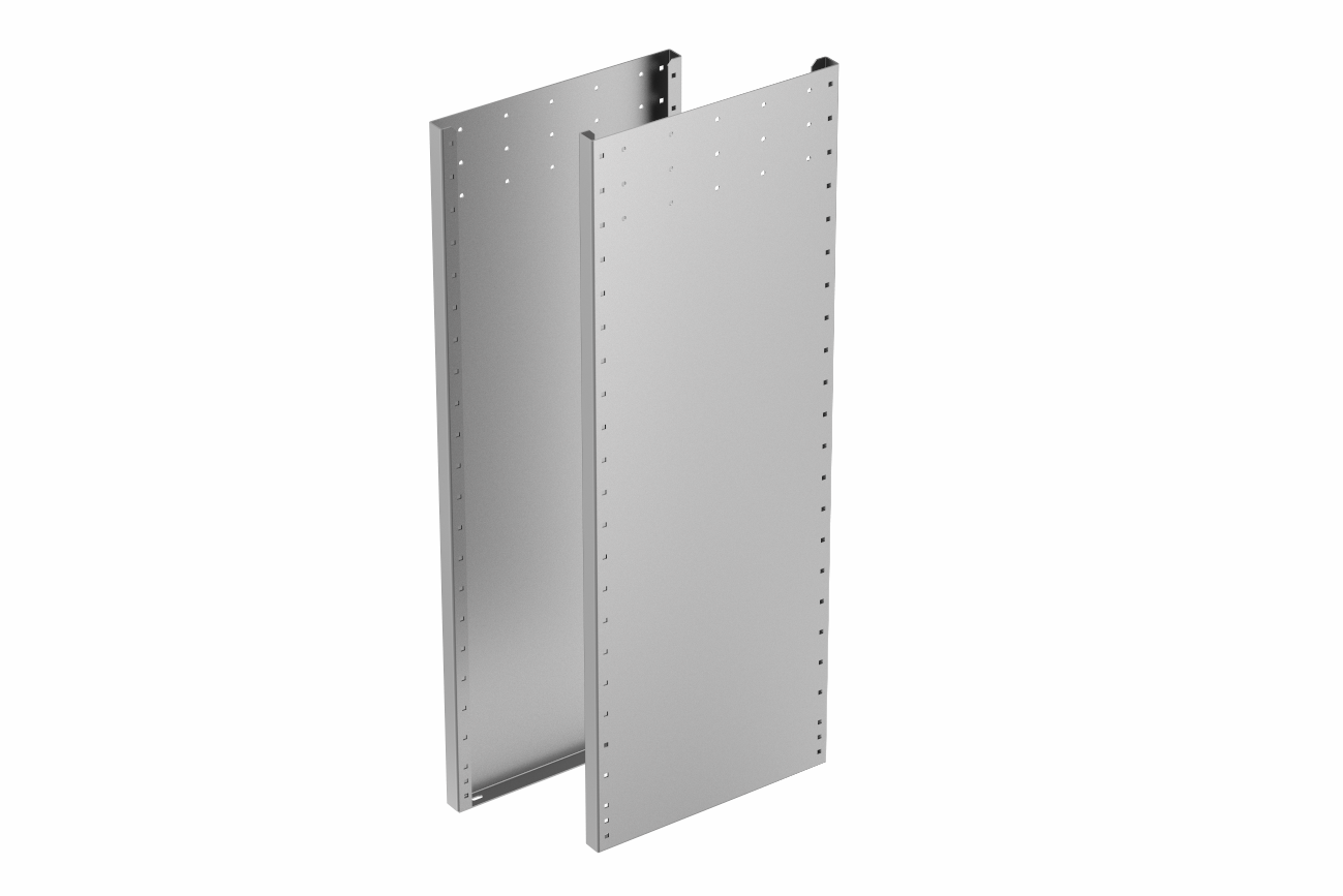 SHELF MODULE SIDE PANEL 44" STRAIGHT BACK (SOLD IN PAIRS L & R)