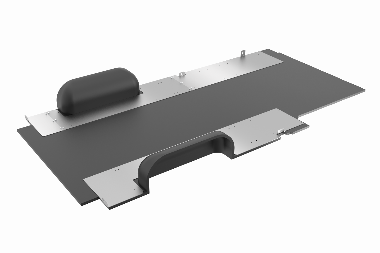 148" WB E-TRANSIT FLOOR INSTALLATION PLATES (0.125" ALUMINUM)