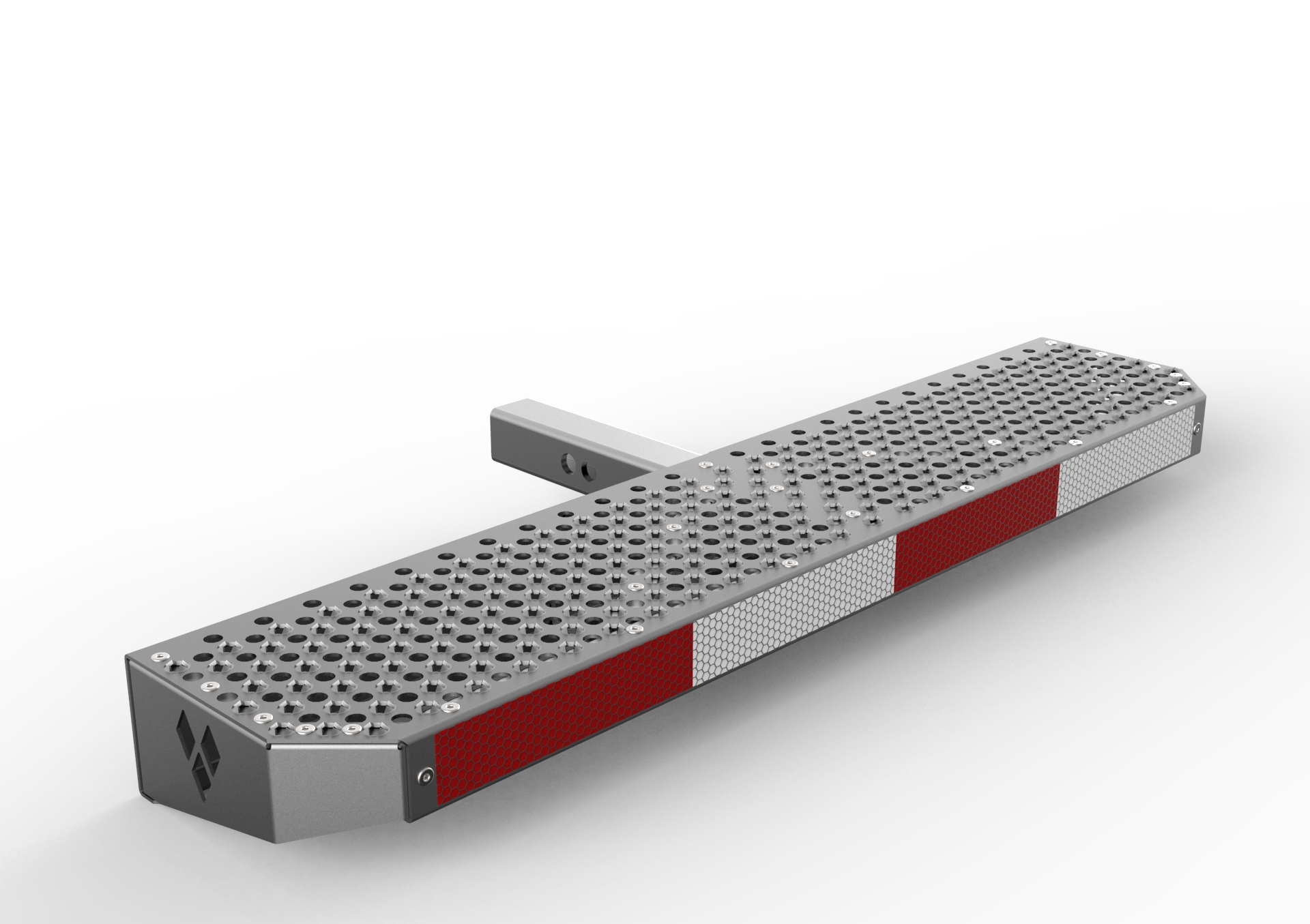 HITCH MOUNTED LOCKING REMOVABLE STEP WITH ADAPTER